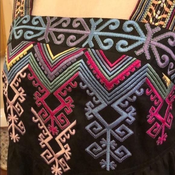 Embroidered Cotton Sundress by BCBGMaxAzria - Size 6 - Picture 2 of 7